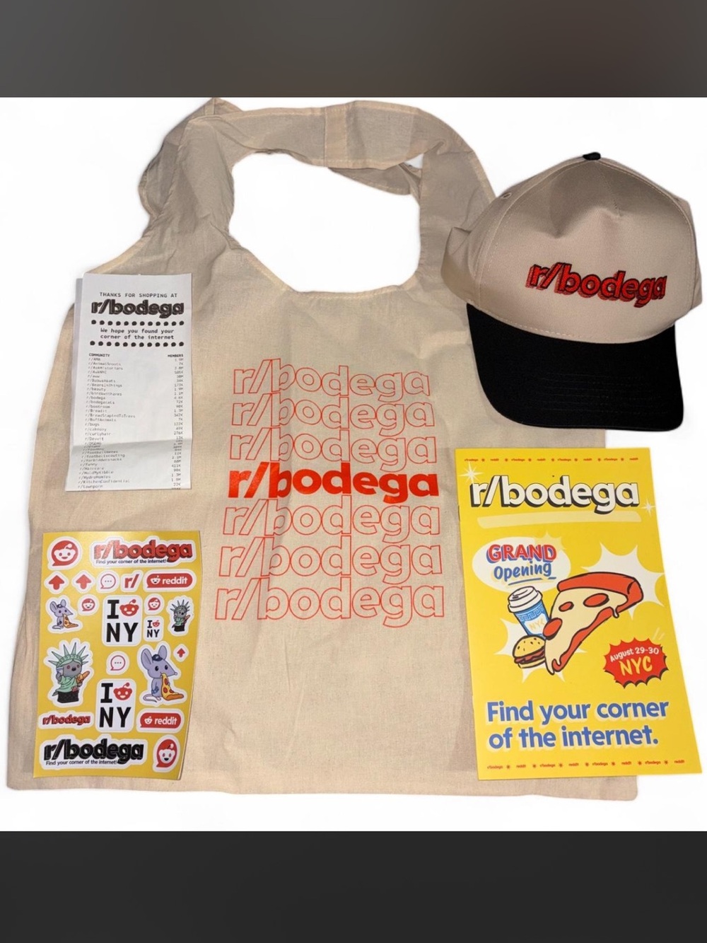 Reddit r/bodega Merch Bundle NYC Pop Up